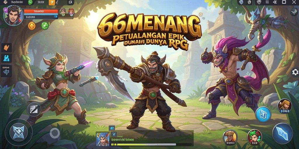 Tangkapan layar gameplay RPG dari 66MENANG yang menarik.