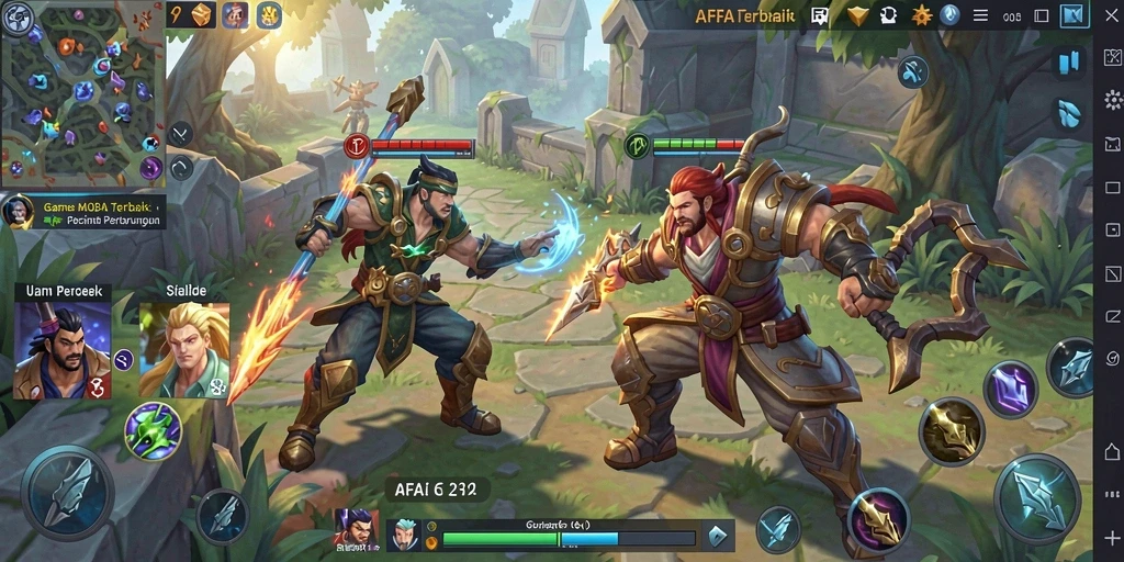 Tampilan gameplay AFAF yang seru dan memukau.