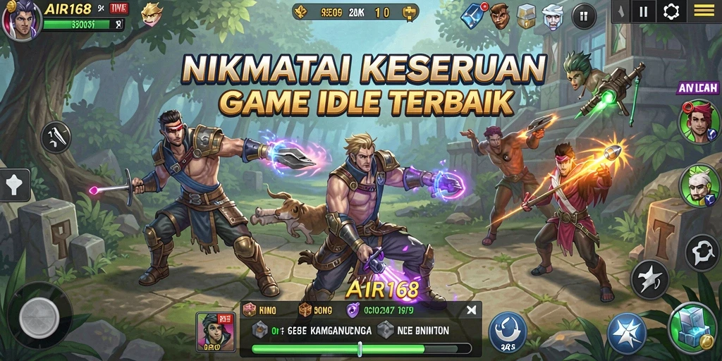 Tampilan gameplay AIR168 yang menampilkan aksi Idle yang menarik.