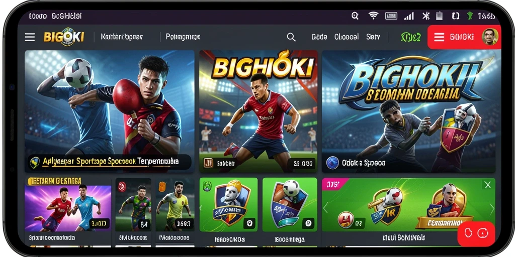 Tampilan seru gameplay Sportsbook BIGHOKI saat taruhan langsung berlangsung.