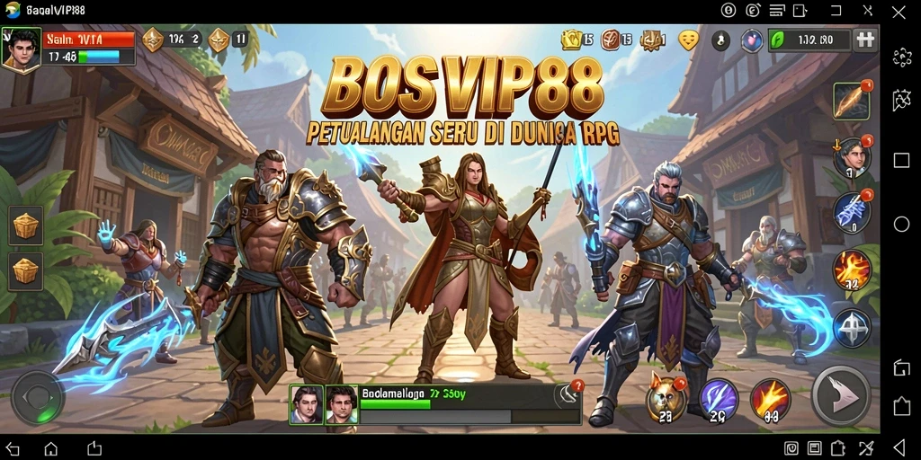 Tampilan gameplay BOSVIP88 yang menarik dan penuh aksi RPG.