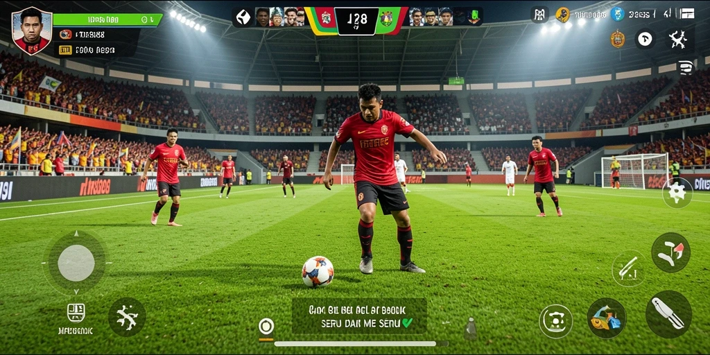 Tampilan menarik dari gameplay JPS88 sepak bola yang mendebarkan.