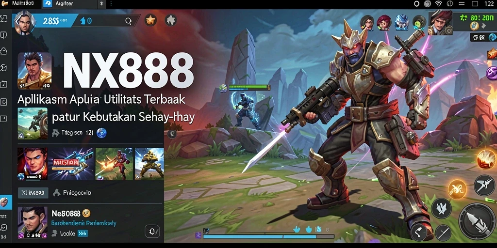 Tampilan antarmuka NX888 yang menarik dan mudah digunakan untuk segala kebutuhan utilitas.