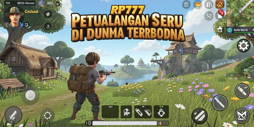 Tampilan menarik dari gameplay RP777 dalam dunia terbuka yang luas.