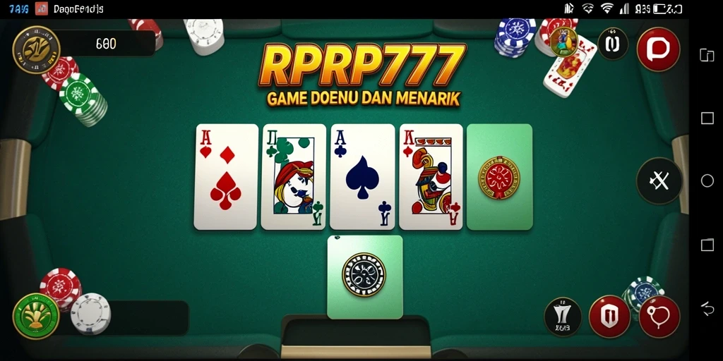 Screenshot gameplay RPRP777 yang menampilkan keseruan bermain Domino.