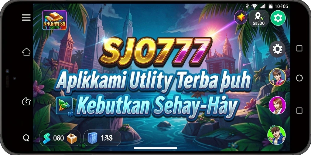 Tampilan utama SJO777 dengan fitur-fitur Utility yang menarik.