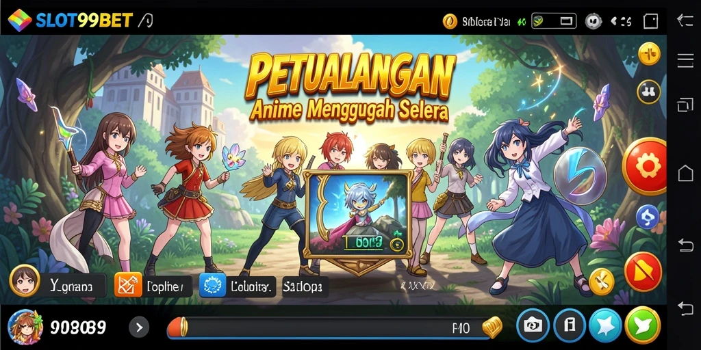 Gameplay SLOT99BET dengan karakter Anime yang menawan.