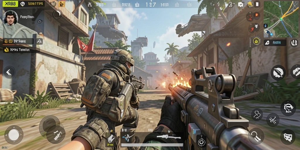 Gameplay <strong>XR88</strong> dengan aksi tembak-menembak yang mendebarkan.